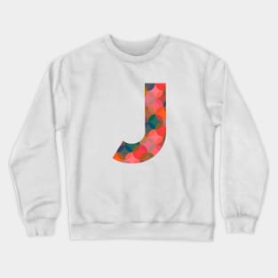 Letter J Initial Crewneck Sweatshirt